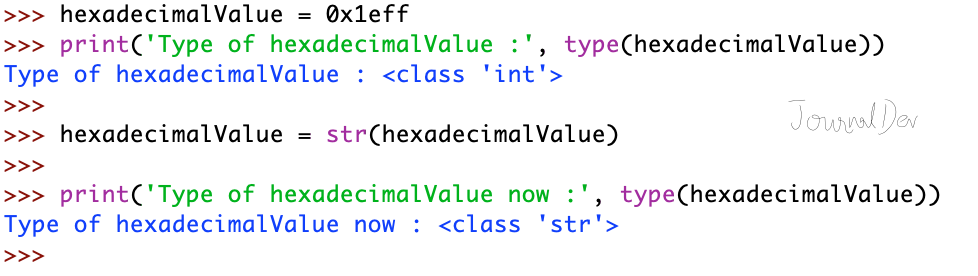 Python Int To String Conversion