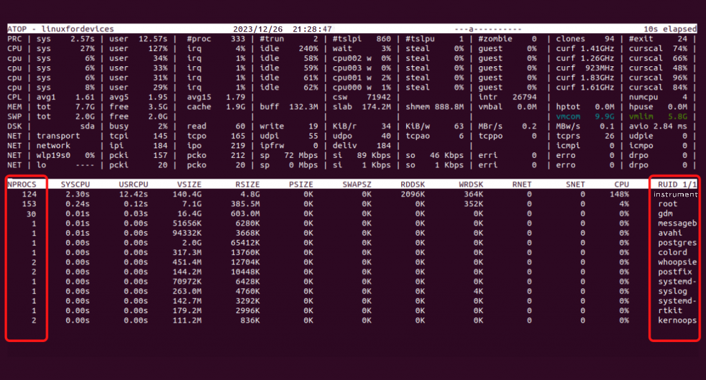 A native guide to the atop command in Linux - Blog - Silicon Cloud