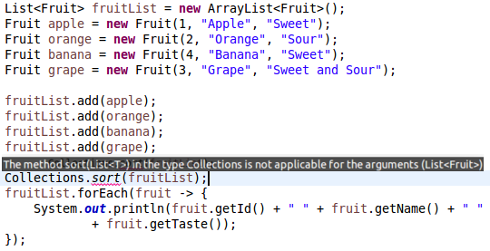 java collections sort, Java Collections.sort() method