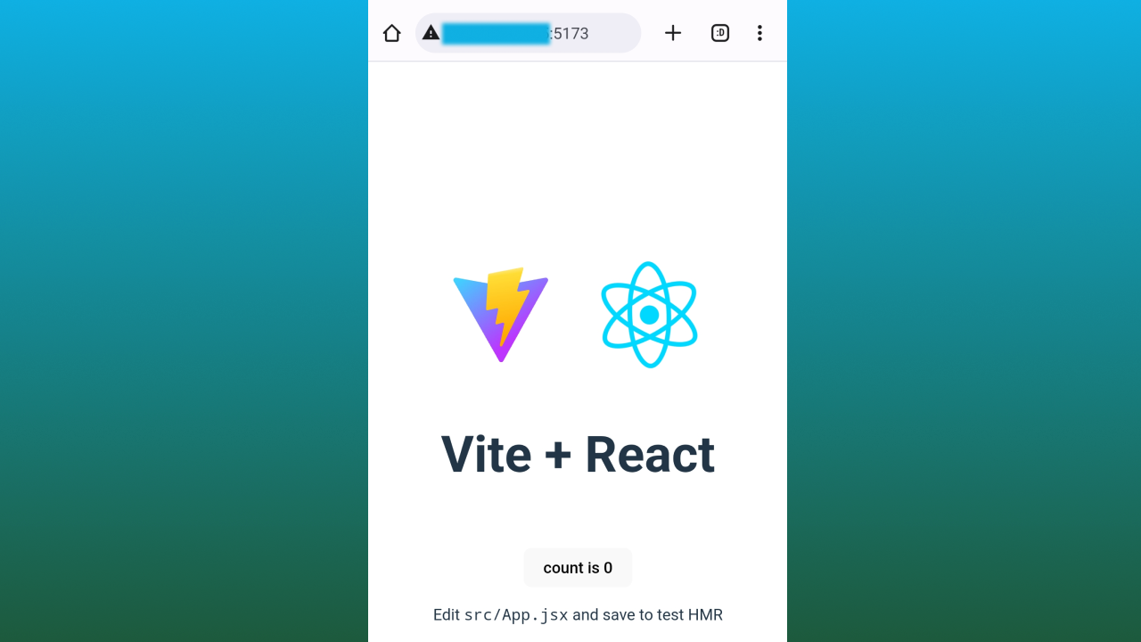 React App Mobile Phone preview