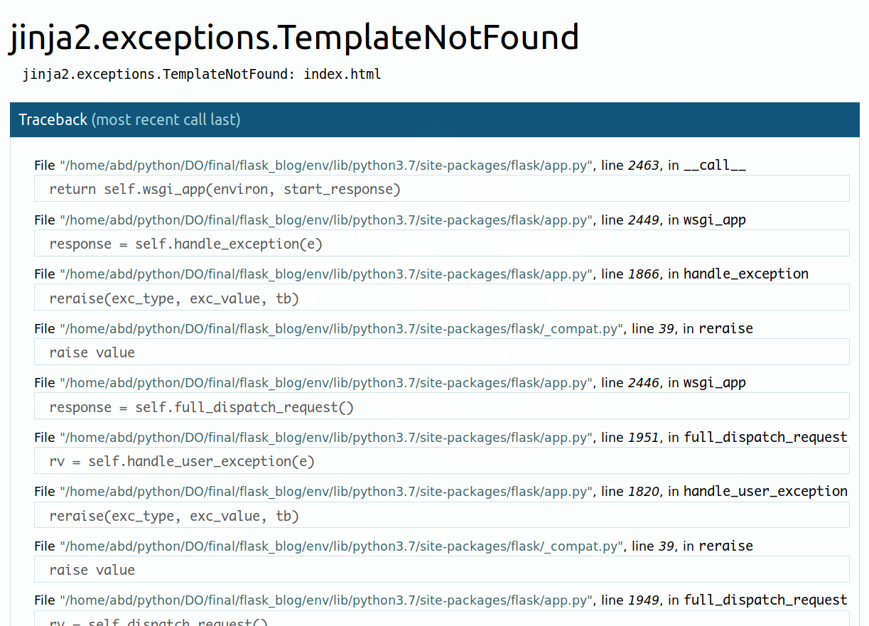 The Flask Debugger