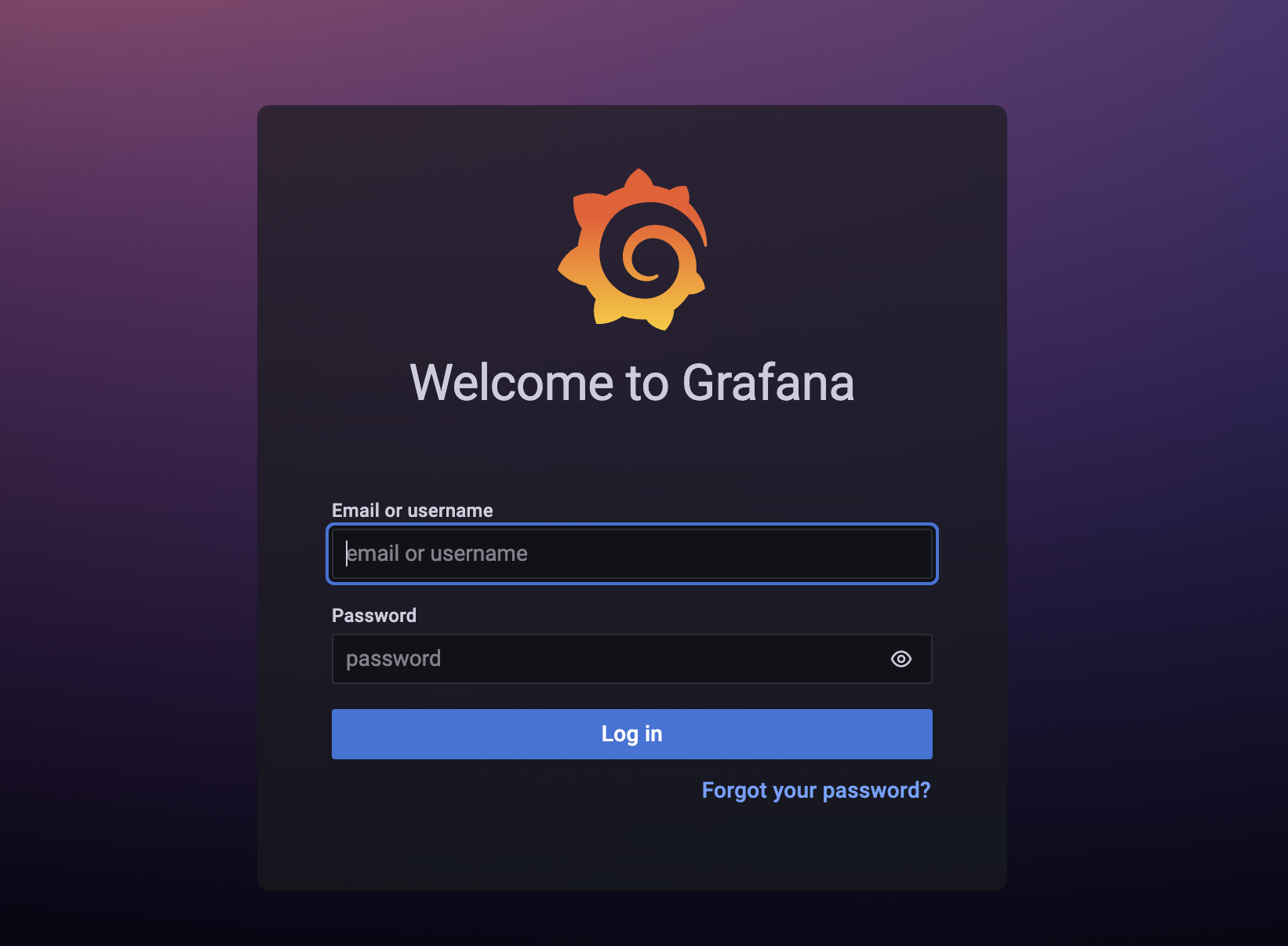 Grafana Login