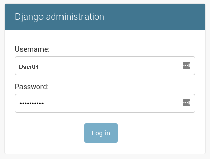 Django admin login