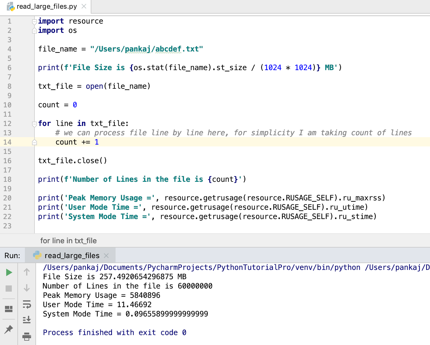 Python Read Large Text File