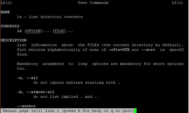 common ls commands in Linux