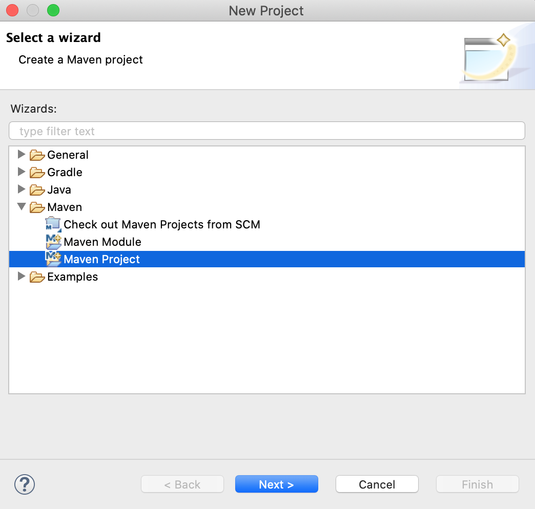 Eclipse New Maven Project