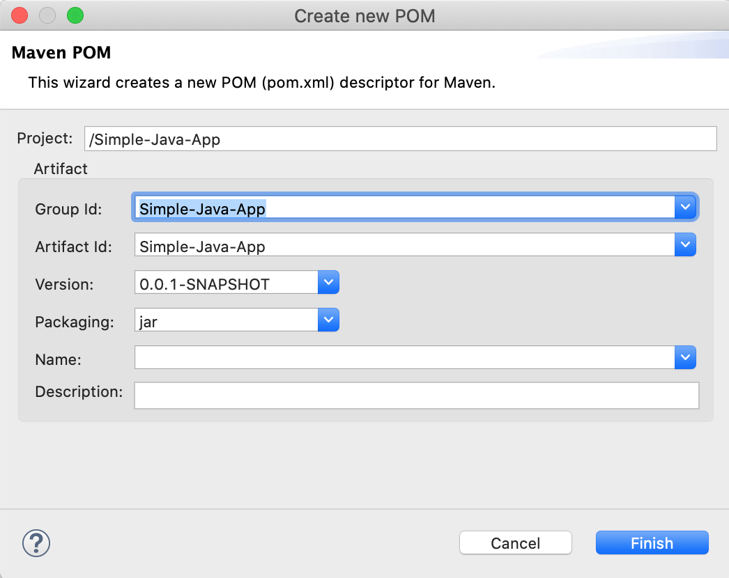 Eclipse Maven Pom Configurations