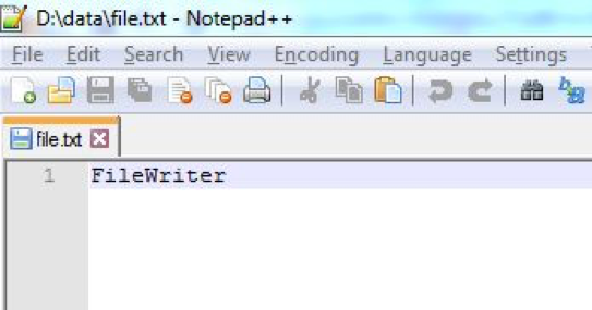 FileWriter write example