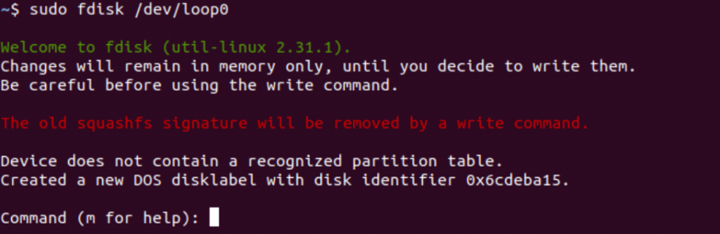 Partitioning A Disk