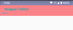 android custom toolbar theme