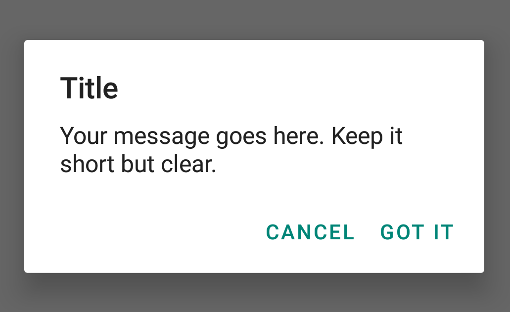 Android Material Dialog Old Alert