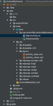 android-intent-project-structure