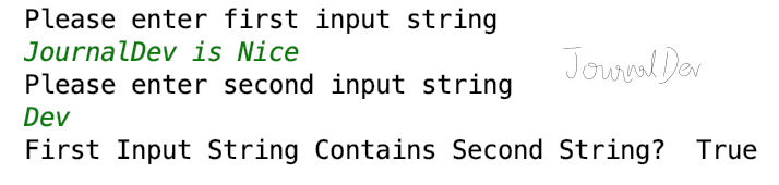 python string contains