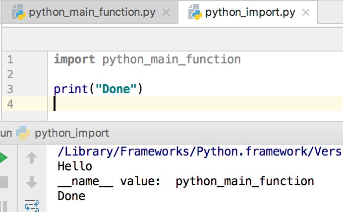 python main method, python if main