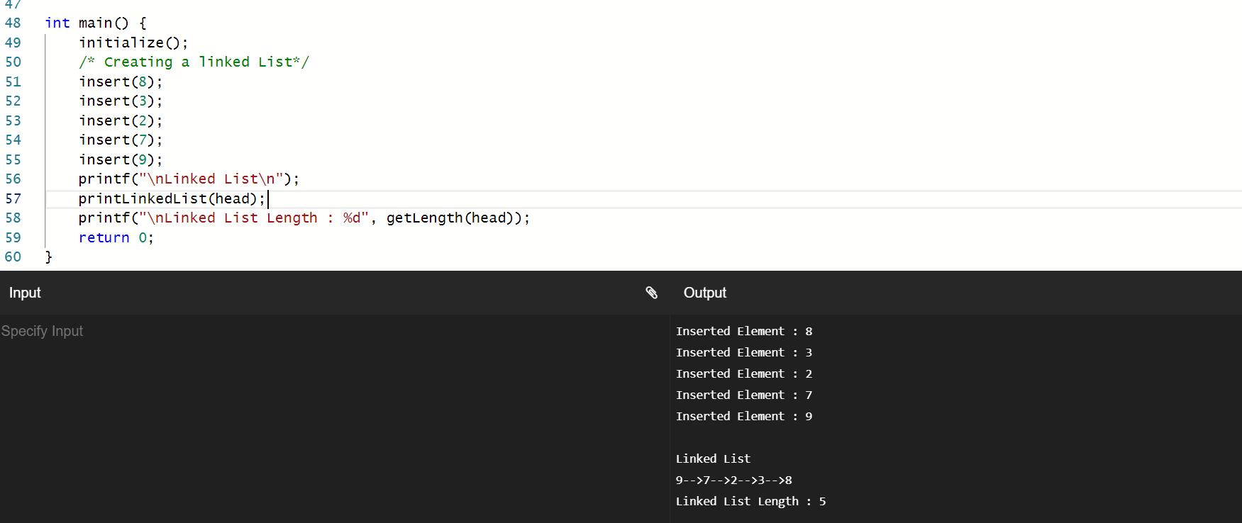 Iterative Solution Output