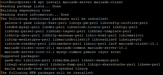 Install MySQL Mariadb Server Mariadb Client