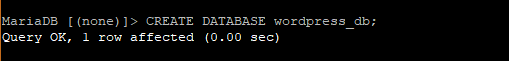 Create WordPress Database