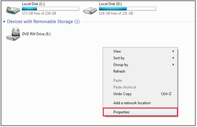 MyComputer Properties