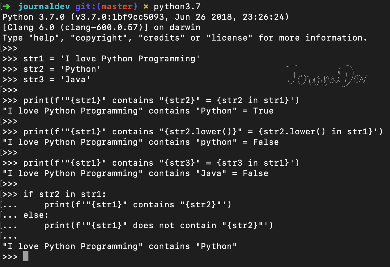 python check if string contains another string using in operator