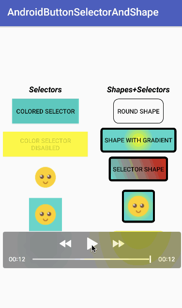 android custom button design app example