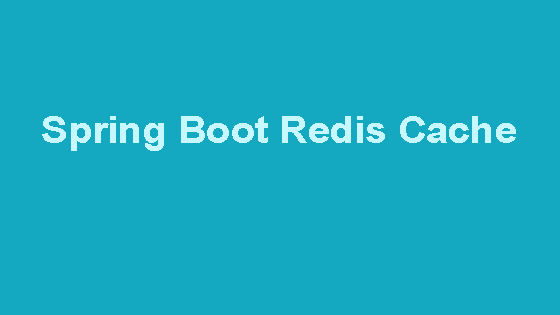 spring boot redis cache