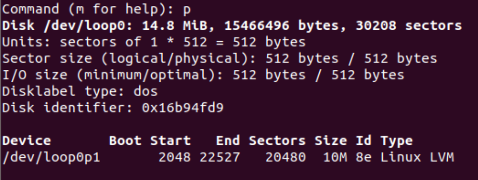 Create a Partition 