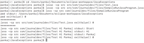 java program to compile and run java program cmd