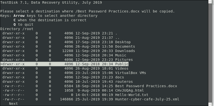 Testdisk Data Recovery