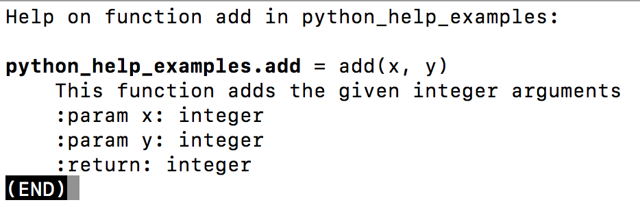 python help function