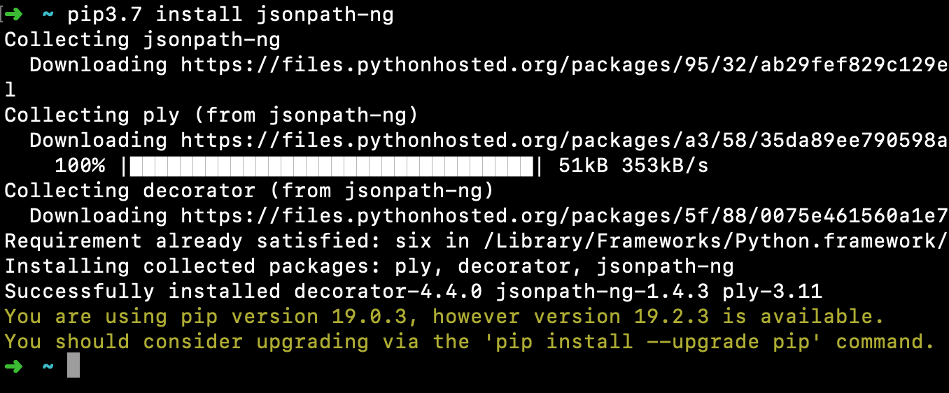 Python Jsonpath Ng Install