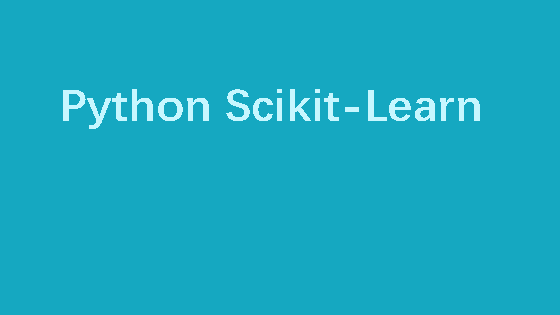 python scikit learn tutorial