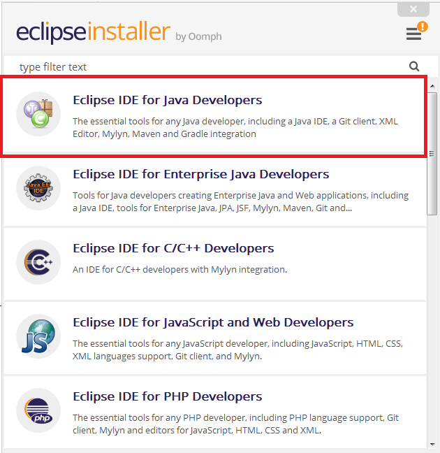 Eclipse IDE Java