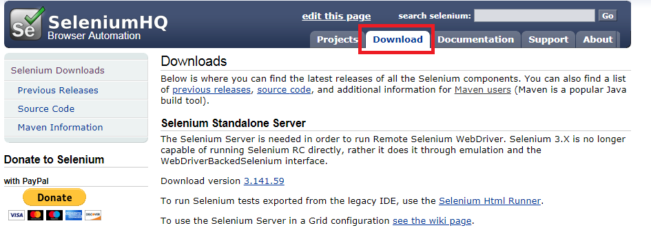 Selenium Download