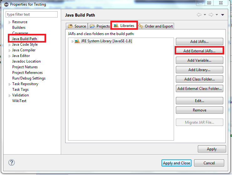 Java Build Path