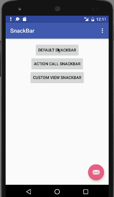 snackbar android app example